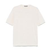 Daniele Fiesoli Ecru Crew Neck T-shirts och Polos Beige, Herr