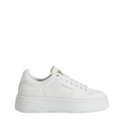 Woolrich Vita Läder Sneakers med Snören White, Dam