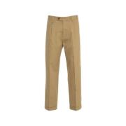 Paolo Pecora Beige Linneblandade Chinos Beige, Herr