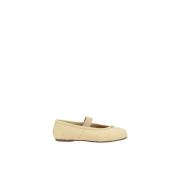 Maison Margiela Tabi Ballet Flats Läder Casual Beige, Dam