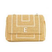 Ermanno Scervino Flap Riley Kedja Axelväska Beige, Dam