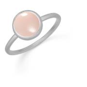 Frk. Lisberg Rosa Chalcedon Sterling Silver Ring Gray, Dam