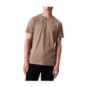 Calvin Klein Jeans Beige Bomull Kortärmad T-shirt Beige, Herr