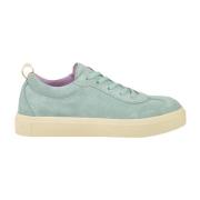 Panchic Lädersneakers med Gummisula Blue, Dam