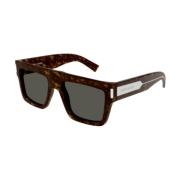 Saint Laurent Eleganta solglasögon för stilförbättring Brown, Unisex