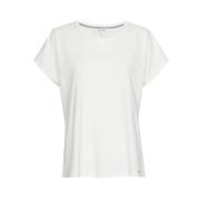 Marie Méro Klassisk Vit Bomull T-shirt White, Dam