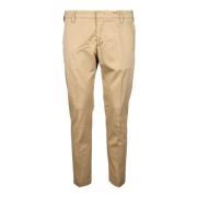 Entre amis Casual Bomullsblandning Stretchbyxor Beige, Herr