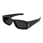 Saint Laurent Snygg Läder Axelväska Black, Unisex