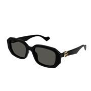 Gucci Stiliga solglasögon för vardagsbruk Black, Unisex