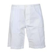 Aspesi Bomull Bermuda Shorts med dragkedja stängning White, Herr