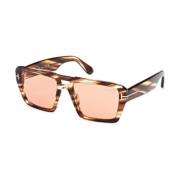 Tom Ford Stiliga solglasögon för modeentusiaster Brown, Unisex