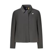 K-Way Svart Polyester Jacka & Kappa Black, Dam