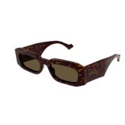 Gucci Stiliga solglasögon för vardagsbruk Brown, Unisex