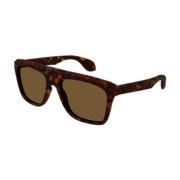 Gucci Stiliga solglasögon för vardagsbruk Brown, Unisex