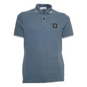 Stone Island Blått Polotröja Höj Garderob Stil Blue, Herr