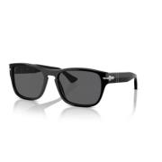 Persol Tidlös Stil Solglasögon Kollektion Black, Unisex