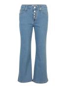 Jeans 'Petite Button Front Wide Leg Jeans'