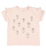 Fixoni T-shirt - Soft Rose m. Blommor