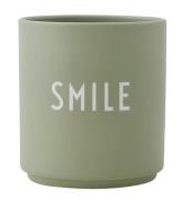 Design Letters Mugg - Favourite Cups - Porslin - GrÃ¶n Smile