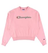 Champion Fashion Sweatshirt - Rosa m. Logo
