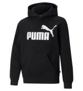 Puma Hoodie - Ess Big Logo - Svart m. Tryck