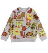 Stella McCartney Kids Sweatshirt - GrÃ¥melerad m. Kattdjur