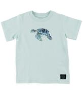 Mini A Ture T-shirt - Steffen - Blue Skylight m. SkÃ¶ldpadda