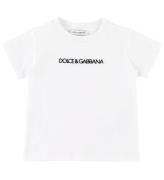 Dolce & Gabbana T-shirt - Vit m. Logo