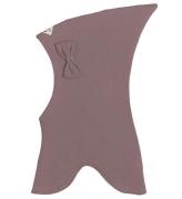 Racing Kids Balaclava - Dubbel - Dusty Purple m. Rosett