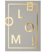 I Love My Type Affisch - A3 - Bloom! - GrÃ¥