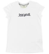 Fendi Kids T-shirt - Vit m. Text