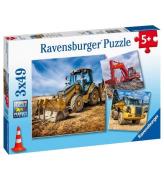 Ravensburger Pussel - 3x49 Delar - GrÃ¤vare som Work!