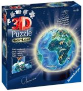 Ravensburger 3D Pussel - 72 Delar - Globe Nightlight