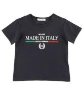 Dolce & Gabbana T-shirt - DNA Jr - MarinblÃ¥ m. Tryck