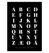 Citatplakat Affisch - B2 - Alfabet - Svart