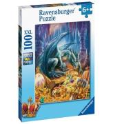 Ravensburger Pussel - 100 Delar - DragonÂ´s Treasure