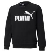 Puma Sweatshirt - Ess Big Logo Crew - Svart m. Logo