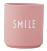 Design Letters Mugg - Favoritspel Cup - Smile - Rosa