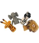 Papoose Fingertips - 4-pack - Filt - afrikanska Djur