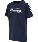 Hummel T-shirt - hmlBOX - MarinblÃ¥