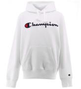 Champion Fashion Hoodie - Vit med Logo