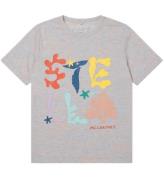 Stella McCartney Kids T-shirt fÃ¶r barn - GrÃ¥melerad m. Tryck