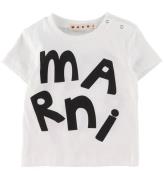 Marni T-shirt - Vit m. Svart