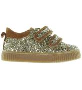 Angulus Sneakers - Ester - Champagne m. Glitter/Mocka