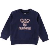 Hummel Sweatshirt - hmlCitrus - MarinblÃ¥