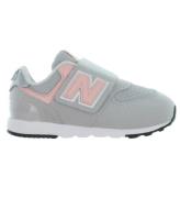 New Balance Skor - 574 - Rain Cloud/Rosa Haze