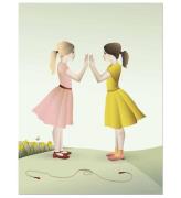 Vissevasse Affisch - 30x40 - Hand-Clapping Girls