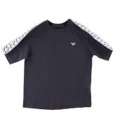 Emporio Armani T-shirt - Blue MarinblÃ¥ m. Logorand