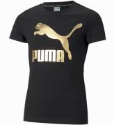 Puma T-shirt - Classics - Svart m. Guldtryck