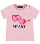 Versace T-shirt - Rosa m. SolglasÃ¶gon